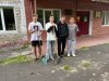 Воспитанники ЦСАДС вышли на благоустройство территории общежития.